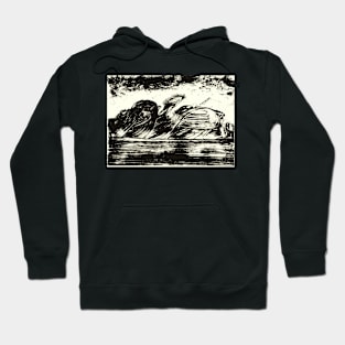 Black And White Mountains Hoodie